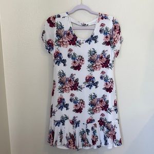 Never Worn Blue Rain Floral Dress